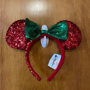 Christmas sequined Minnie Ears